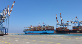 נמל חיפה אנייה מכולות יצוא יבוא Maersk