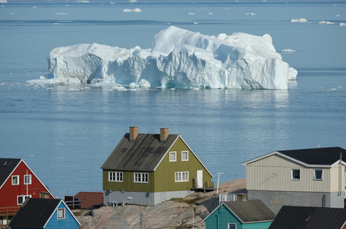 קרחונים נמסים בגרינלנד, צילום: גטי אימג