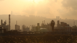 זיהום אוויר במפרץ חיפה, צילום: אלעד גרשגורן