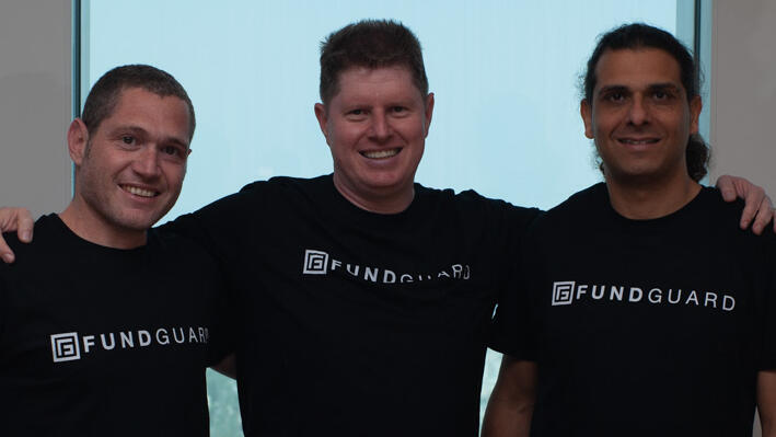 מימין: יניב זכריה, ליאור יוגב ואורי כץ, מייסדי פאנדגארד, (צילום: דורון לצטר)