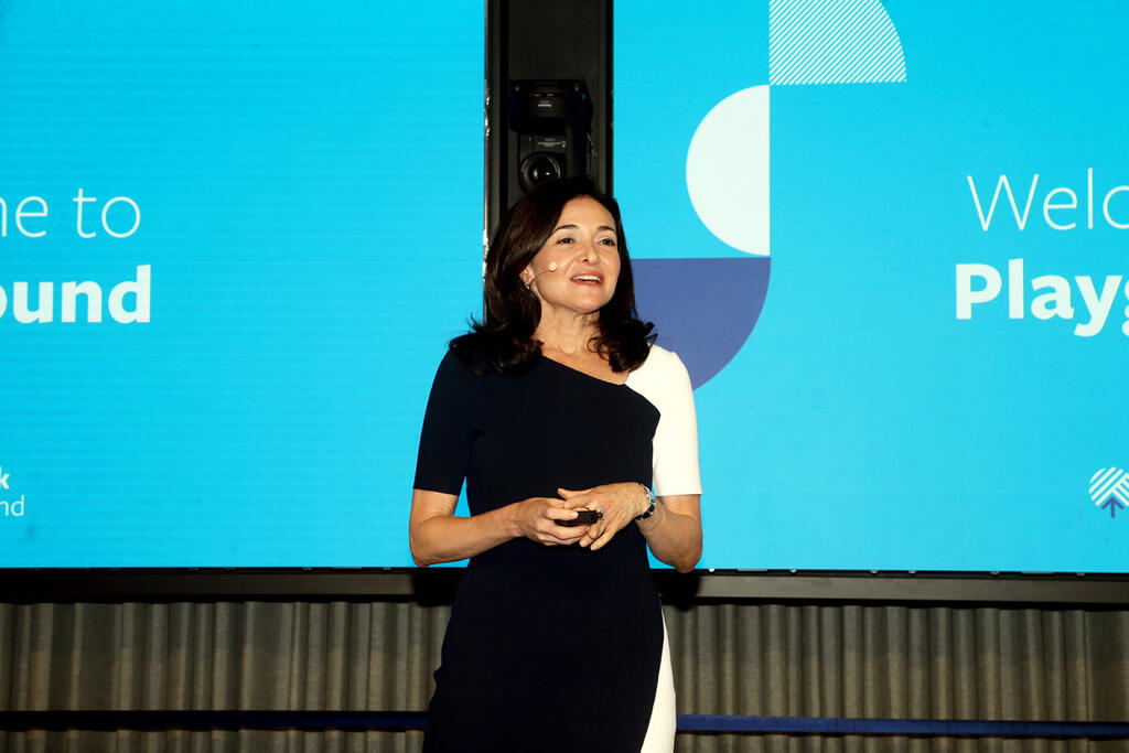 שריל סנדברג סמנכלית התפעול של פייסבוק בביקור בישראל