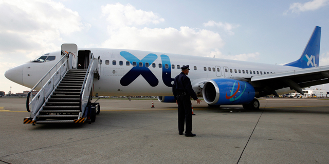 XL איירווייס אקסל חברת תעופה מטוס החברה פשטה את הרגל