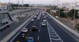 פקק איילון מכוניות כביש