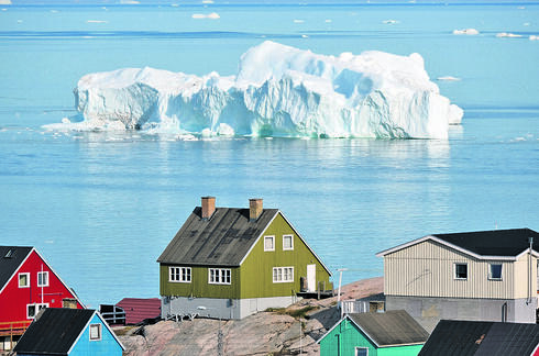 An iceberg in Greenland. 