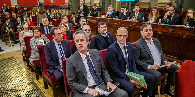 ספרד קטלוניה עונשי מאסר למנהיגי המרד בקטלוניה