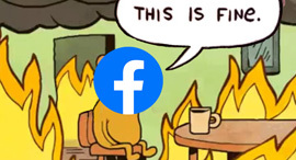 פייסבוק צרות שריפה בעיות ביקורת