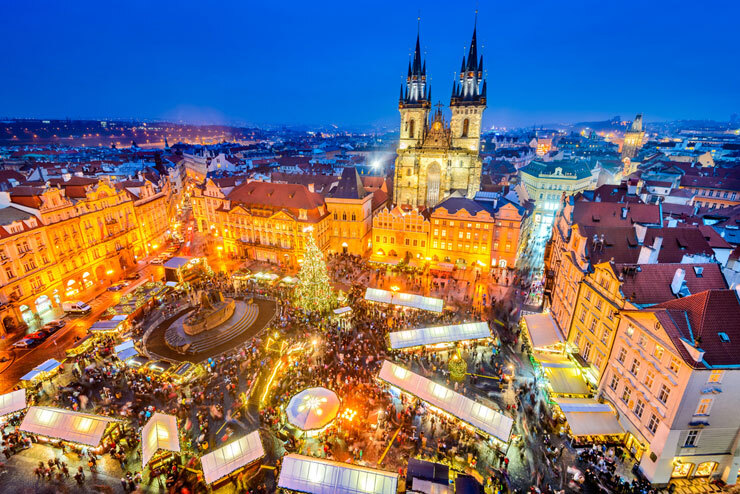 פראג צ'כיה שוק כריסמס חג המולד