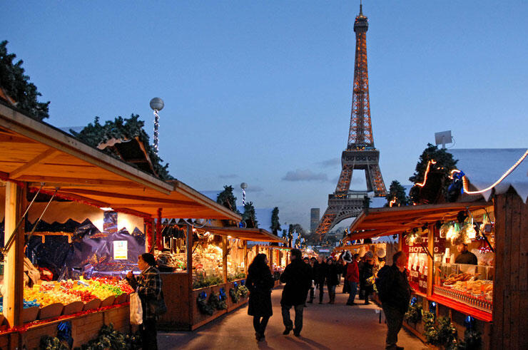 פריז צרפת שוק כריסמס חג המולד