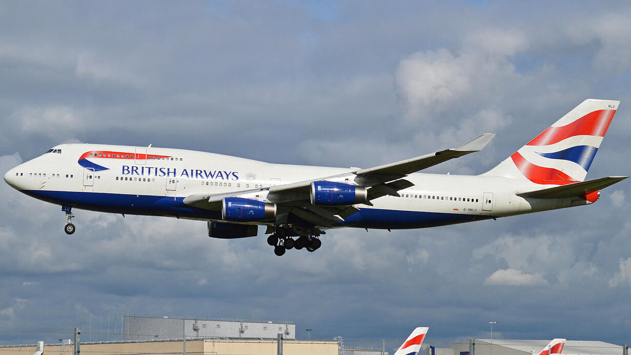 מטוס בואינג 747-436 בריטיש איירווייז שיא מהירות