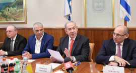 קורונה מימין נגיד בנק ישראל ראש הממשלה שר האוצר ראש מל"ל