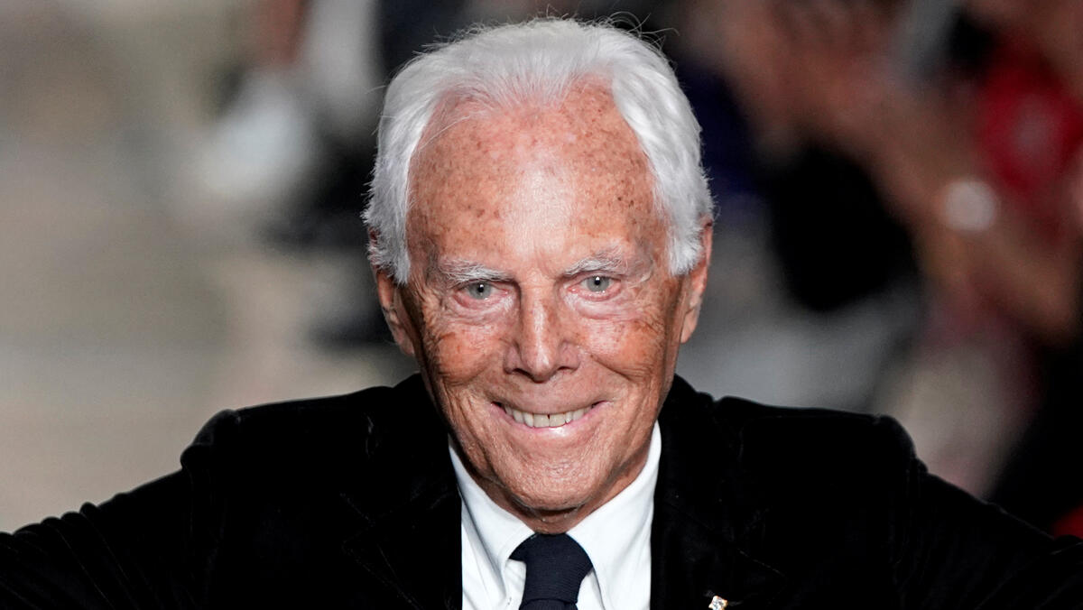 מעצב האופנה ג'ורג'יו ארמאני פנאי