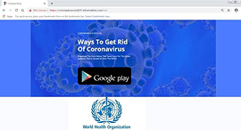 התחזות לאפליקציה של ארגון הבריאות העולמי סייבריזן