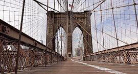פוטו קורונה מקומות ריקים גשר ברוקלין ניו יורק