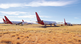 חניון המטוסים אסיה פסיפיק ב אוסטרליה.