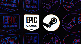 חנויות גיימינג מקוונות סטים נגד אפיק גיימס Steam  Epic Games