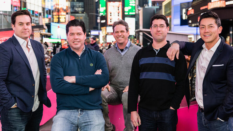 הנהלת Vast Data ווסט דאטה מימין אייברי פאם רנן חלק שחר פינבליט מייקל ווינג ו ג'ף דנוורת