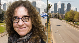 רונית קלדרון  קורונה כבישים ריקים תל אביב סגר עוצר 9.4.20