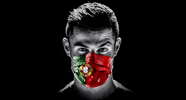 הכדורגלן כריסטיאנו רונלדו מתוך קמפיין קורונה פנאי