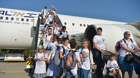 עולים חדשים מגיעים לישראל, צילום: אוראל כהן