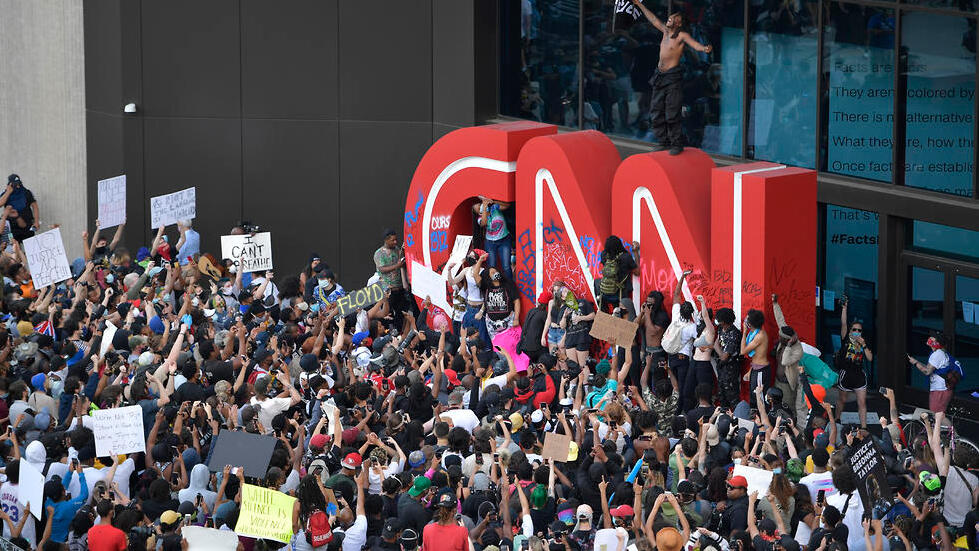 מהומות ג'ורג' פלויד מול CNN ארה"ב