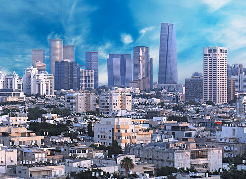 Tel Aviv skyline. 