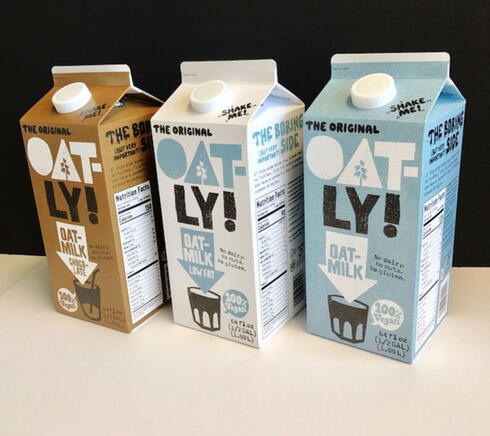 חלב שיבולת שועל אוטלי Oatly שבדיה, צילום: Oatly