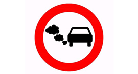 תמרור חדש איסור כניסת רכב מזהם לאיזור אוויר נקי