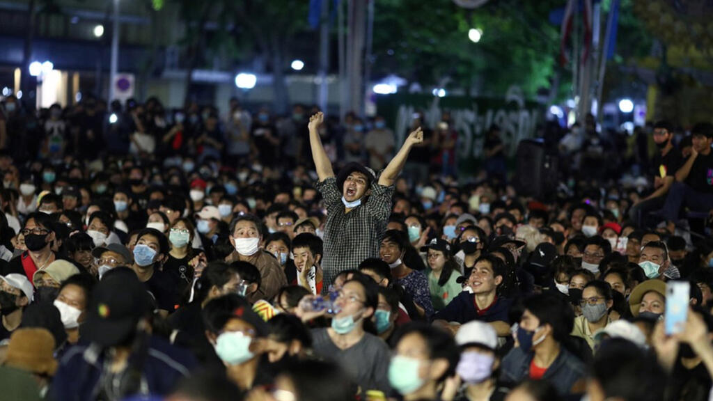 מחאה הפגנה הגדולה ביותר ב תאילנד מאז ההפיכה הצבאית בה ב-2014 4