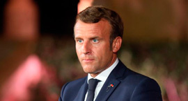 עמנואל מקרון נשיא צרפת סיוע קורונה אוגוסט 2020