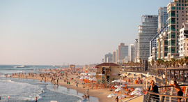 תל אביב טיילת רחוב הירקון חוף ים