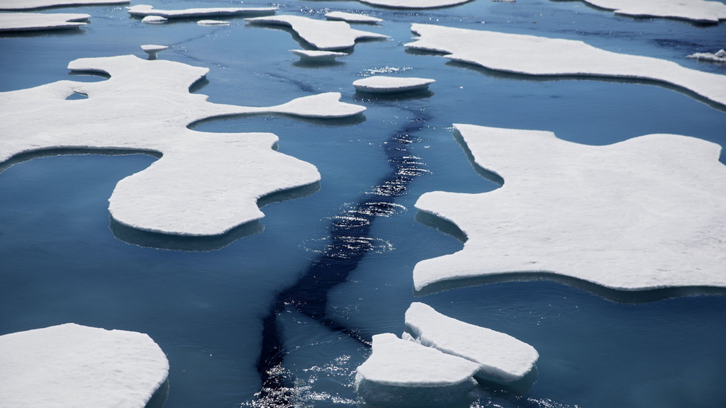 ים ארקטי קוטב צפוני קרח קרחונים משבר אקלים התחממות גלובלית 