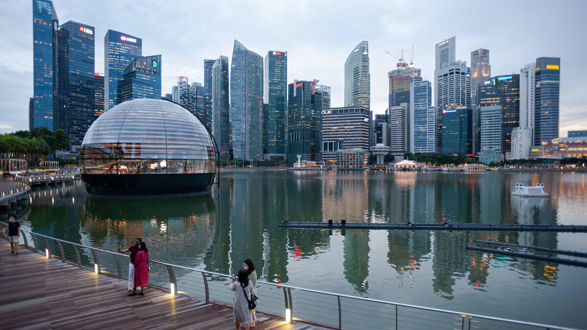 סינגפור חנות צפה אפל 