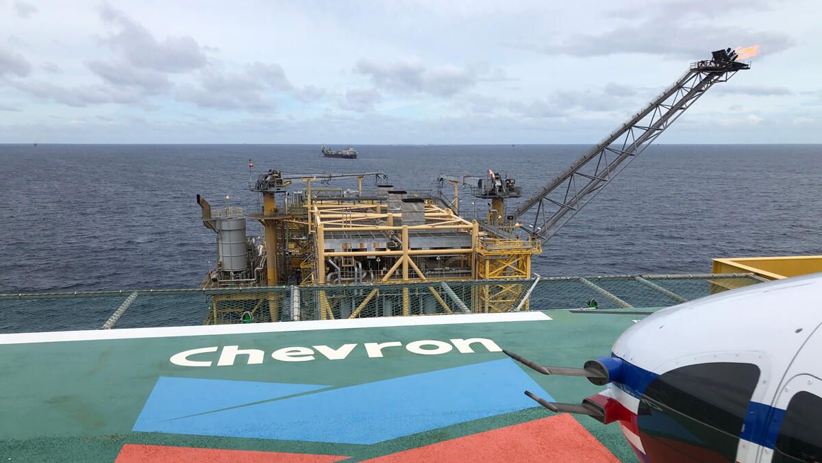 שברון אסדת גז טבעי אנרגיה קידוח גז