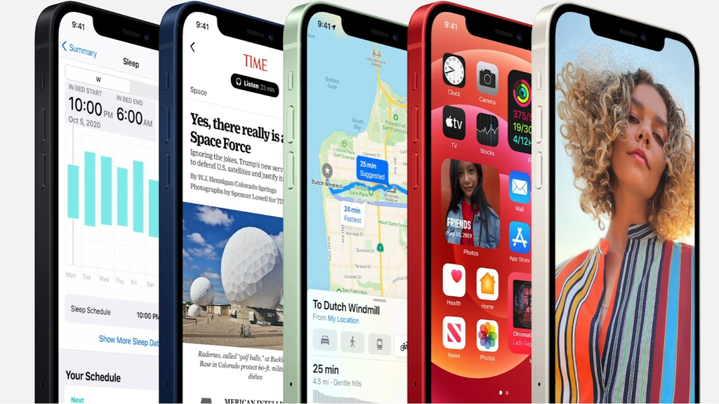 אייפון 12 בצבעים, צילום מסך: אפל
