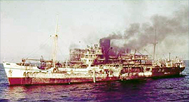 MV Dara אונייה שהתפוצצה במפרץ ב 1961 ועכשיו רוצה להעלות אותה מהים לצורכי תיירות