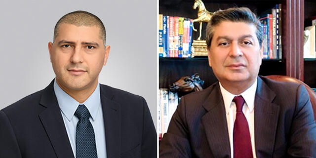 מימין ראזה ג'עפר Raza Jafar  מנכ"ל Enshaa ו שאדי בישראת מנכ"ל Kimah כנס אמירויות