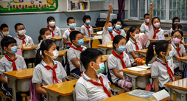 בית ספר תלמידים סין קורונה