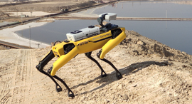 רובוט ספוט עם טכנולוגייה של פרספטו Percepto