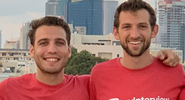 מימין: בנימין גילמן ו גיא אבלסון MyInterview