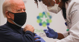 ג'ו ביידן קיבל חיסון ל קורונה ארה"ב
