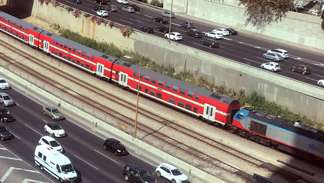 נחל איילון פקק תנועה איילון כביש רכבת ישראל