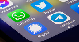 אפליקציות מסרים ווטסאפ, טלגרם, טוויטר, סיגנל, צילום: גטי