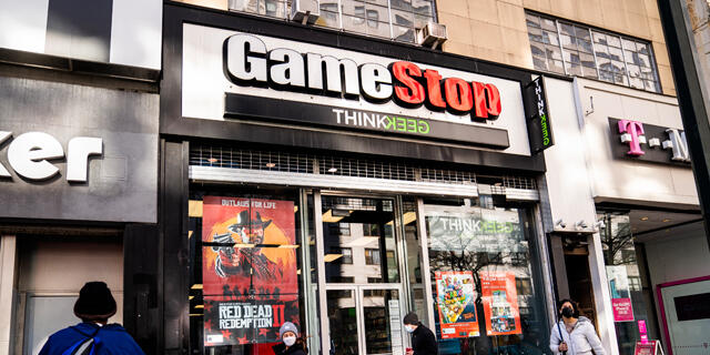 חנות גיימסטופ GameStop במנהטן ניו יורק, צילום: איי פי
