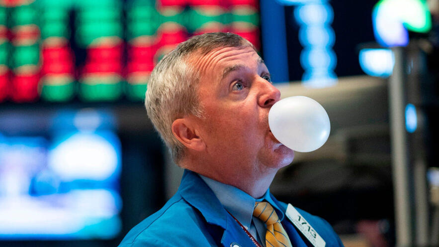 בועה בורסה מניות עליות שערים וול סטריט 