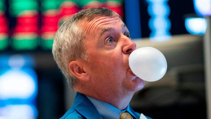 בועה בורסה מניות עליות שערים וול סטריט 