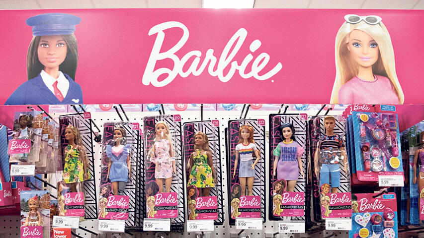 בובות ברבי בסניף של טרגט בשיקגו