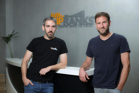 TipRanks co-founders Gilad Gat (left) and Uri Gruenbaum. 