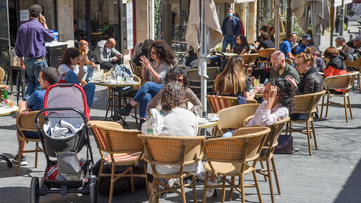 ירושלים הקלות מגבלות קורונה סגר התו הירוק תו ירוק פתיחה מסעדה מסעדות בית קפה בתי קפה סועדים