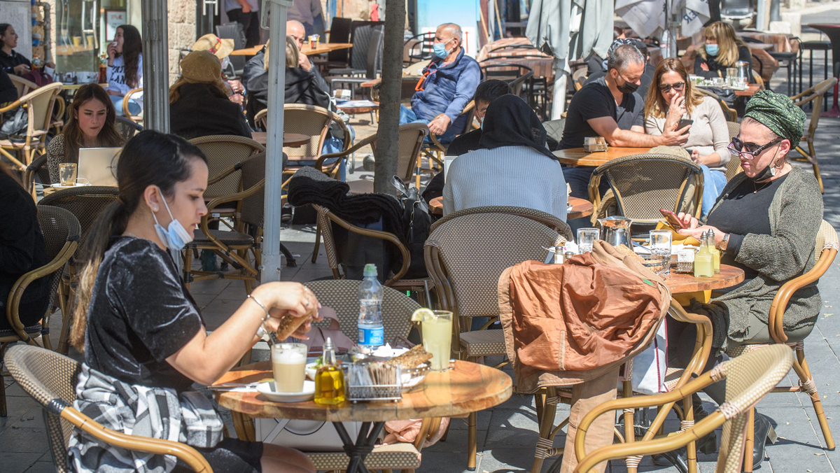 ירושלים הקלות מגבלות קורונה סגר התו הירוק תו ירוק פתיחה מסעדה מסעדות בית קפה בתי קפה סועדים 1