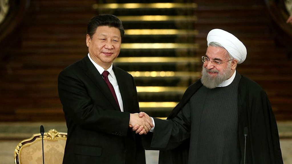 נשיא איראן חסן רוחאני ונשיא סין שי ג'ינפינג